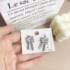Niche fashion design DIY pendant zircon single hanging accessory key lock butterfly style zircon jewelry accessory details Picture